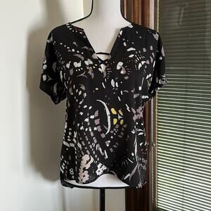 Trouve | Tunic Lace up Blouse Size S